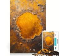 Puzzle difficile Titan Mysterious Impact Saturn Moon per adulti, 1000 pezzi, stimola la memoria, calma, evasione, bordi stretti, regalo speciale 38x26cm