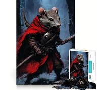 Puzzle difficile "Topo Guerriero" per adulti, 1000 pezzi, migliora la memoria, rilassa la mente, bordi netti, elegante regalo (38x52cm)