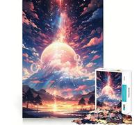 Puzzle difficile "Tramonto dell'Universo" per adulti, 1000 pezzi, per rafforzare la memoria, alleviare lo stress, con bordi di alta qualità, opera d'arte 38x52cm