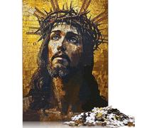 Puzzle difficili per adulti da 1000 pezzi raffiguranti Gesù Cristo in mosaico, puzzle divertenti per famiglie, 1000 pezzi (75x50 cm)