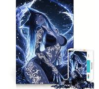 Puzzle digitale da 1000 pezzi con volpe a nove code per adolescenti, gioco cognitivo, passatempo rilassante, bordo premium, lista dei desideri di Babbo Natale (38x26cm)