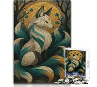 Puzzle digitale da 1000 pezzi per adolescenti, Volpe a nove code, gioco educativo di ragionamento, premuroso per tutti gli eventi, dimensioni 38x52cm