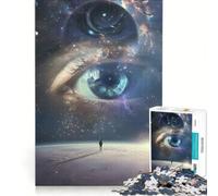 Puzzle digitale da 1000 pezzi Worlds Eye View gioco rompicapo sfida impegnativa ideale come regalo per tutta la famiglia 38x26cm