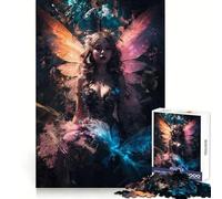 Puzzle digitale delle fate da 1000 pezzi per adolescenti migliora la memoria, rilassante e divertente, con bordi netti, 38x26cm