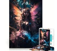 Puzzle digitale "Fata per adolescenti" da 1000 pezzi, per migliorare la memoria, ridurre la luce, rilassare, assemblare e decorare la parete 50x75cm