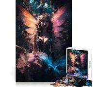 Puzzle digitale "Fata per adolescenti" da 1000 pezzi, per migliorare la memoria, ridurre la luce, rilassare, assemblare e decorare la parete 50x75cm