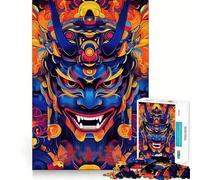 Puzzle digitale giapponese con maschera Oni per adulti, 1000 pezzi, rompicapo rilassante, immagine da assemblare, regalo di Natale (50x75cm)