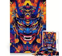 Puzzle digitale giapponese con maschera Oni per adulti, 1000 pezzi, rompicapo rilassante, immagine da assemblare, regalo di Natale (50x75cm)