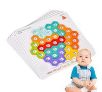 Puzzle digitale in legno, puzzle digitali per bambini da 1 a 3 anni - Puzzle di corrispondenza dei numeri Puzzle Tangram esagonale - puzzle, giocattolo per l'educazione precoce del Ringraziamento,
