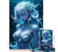 Puzzle digitale Ninfa dell'Acqua da 1000 pezzi per adulti, stimolante per la mente, per un momento di relax e tranquillità Incastro perfetto (38x26cm)