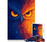 Puzzle digitale "Occhi di gufo" per ragazzi, 1000 pezzi, gioco di intelligenza, divertimento in casa, taglio di qualità, regalo creativo (38x26cm)