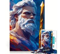 Puzzle digitale Poseidon da 1000 pezzi per adolescenti, gioco di logica mentale, evasione rilassante, opera d'arte dai bordi sottili da collezione (38x26cm)