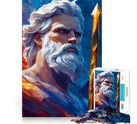 Puzzle digitale Poseidon da 1000 pezzi per adulti, gioco intelligente che stimola la riflessione, silenzioso e divertente, con bordi lisci, ideale come regalo per le festività (50x75cm)