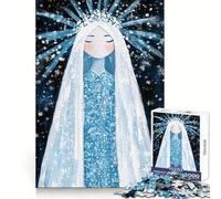 Puzzle digitale "Regina d'Inverno" da 1000 pezzi per adulti e ragazzi, ideale per l'allenamento mentale, il tempo libero consapevole, il taglio uniforme e le sorprese di compleanno (50x75cm)
