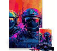 Puzzle digitale SWAT Team per ragazzi, 1000 pezzi per allenare la mente, semplice e divertente da assemblare, 50x75cm