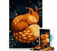 Puzzle digitale "Volpe addormentata" da 1000 pezzi per adolescenti, gioco cognitivo, divertimento lento, bordo premium, Babbo Natale, desiderio, scegli 50x75cm