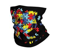 Puzzle Dino Autism Awareness Donna Uomo Collo Ghetta Leggero Scaldacollo Traspirante Fascia Collo per Pesca Running Sci Bici