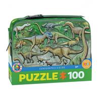 Puzzle - Dinosauro - Scatola Per Pranzo - 100 Pezzi