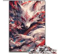 Puzzle "Dio delle volpi" da 1000 pezzi per adulti, gioco stimolante e gioco in famiglia, regalo di compleanno, regali, arte murale (26x38cm)