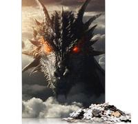Puzzle "Dio Drago Incoronato dalle Nuvole" per Adulti, 1000 Pezzi, Interessante Puzzle Antistress per Donne e Uomini, 1000 Pezzi (75x50cm)
