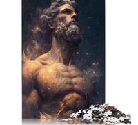 Puzzle "Dio e le stelle" di alta qualità, rettangolare, in carta riciclata al 100%, per bambini e bambine, regalo di Natale, 1000 pezzi (75x50 cm)