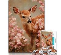 Puzzle dipinto a olio di un cervo Sika, 1000 pezzi per adulti, giocattolo educativo intellettuale decomprimente, regalo di compleanno, regali, arte murale (50x75cm)