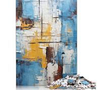 Puzzle dipinto astratto 03, sfida difficile, puzzle in cartone riciclato al 100% per donne e uomini, regali per la festa della mamma, 1000 pezzi (75x50 cm)
