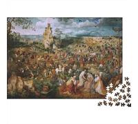 Puzzle dipinto Pieter Bruegel il Vecchio 1000 Pezzi, Divertimento Per Adulti, Multicolore Rompicapo Di Legno museo, Impegnativo Puzzles opere d'arte famose nel mondo. Per Giovani Regali