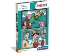 Puzzle Disney fiabe classiche 2×60 pezzi CLEMENTONI