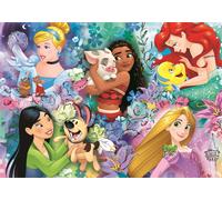 Clementoni - Puzzle Puzzle SuperColor: Principesse Disney - 40-99 Pezzi