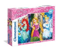 Puzzle Disney principesse: Ariel, Rapunzel e Cenerentola MAXI 60 pezzi