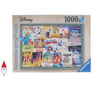PUZZLE DISNEY RAVENSBURGER CARTONI ANIMATI DISNEY VINTAGE MOVIE POSTERS 1000 PZ