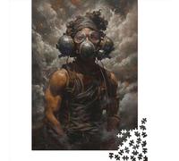 Puzzle distopico da 1000 pezzi con fumo e apocalisse per adulti e adolescenti, puzzle in legno per divertimento in famiglia e serate di gioco, 1000 pezzi (75x50 cm)