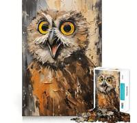 Puzzle divertente a forma di gufo a sorpresa da 1000 pezzi per adolescenti stimola la memoria, rilassante e divertente, con bordi precisi, un regalo pensato con cura 38x26cm