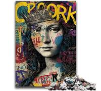 Puzzle divertente per adulti "Monna Lisa" da 1000 pezzi, antistress, sfida difficile per la decorazione della casa per 14+ anni, 50x75cm