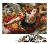 Puzzle divina grazia e pesce 500 pezzi per adolescenti regali puzzle in legno per adulti giochi educativi per la casa giocattoli fai da te 500 pezzi (52x38 cm)
