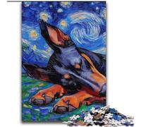 Puzzle Doberman Night Sky per adolescenti da 2000 pezzi, aiuta il cervello a esercitare giocattoli avvincenti per coltivare la pazienza, gioco di sfida unico (70x100cm)