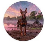 Puzzle Doberman Pinscher 1000 Pezzi Per Bambini E Adulti, Allenamento Cerebrale Accessibile E Divertente Puzzle Con Mangrove Forest, Regalo Per Bambini E Adulti 1000pcs (67.5x67.5cm)