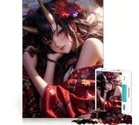 Puzzle "Dolce fanciulla demone" da 1000 pezzi per adulti, gioco di logica e tranquillità, ideale come regalo 50x75cm