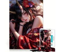 Puzzle "Dolce fanciulla demone" da 1000 pezzi per adulti, gioco stimolante per interni, taglio preciso, regalo delizioso 38x52cm