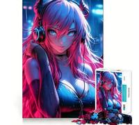 Puzzle "Dolce ragazza demone" per adulti, 1000 pezzi, gioco stimolante per la mente, calma e creatività, pezzo da collezione 38x52cm