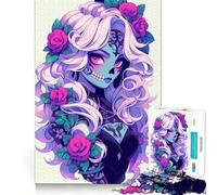 Puzzle "Dolce ragazza spettrale" per adolescenti, 1000 pezzi per allenare la mente, semplice e divertente da assemblare, regalo prezioso 38x52cm