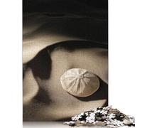 Puzzle "Dollaro di sabbia sulla spiaggia", difficile, 100% in cartone riciclato, per donne e uomini, regalo per la festa del papà, 1000 pezzi (75x50 cm).