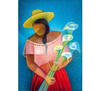 Puzzle donna con calle 1000 pezzi BLUEBIRD