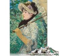 Puzzle Donna di Edouard Manet, Puzzle di Cartone Premium per Adulti e Bambini, Regalo di Natale, 1000 pezzi (75x50 cm)