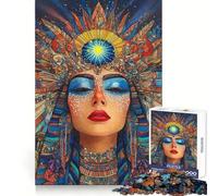 Puzzle "Donna mistica con corona di sole" per adolescenti, 1000 pezzi, gioco mentale, svago divertente, taglio di alta qualità, regalo premuroso (38x52cm)
