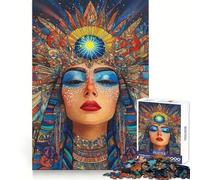 Puzzle "Donna mistica con corona di sole" per adulti, 1000 pezzi, gioco di abilità mentale, assemblaggio lento, regalo delizioso (38x26cm)