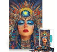 Puzzle "Donna mistica con corona di sole" per adulti, 1000 pezzi, gioco di abilità mentale, assemblaggio lento, regalo delizioso (38x26cm)