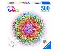 Ravensburger RVB17346 Puzzle da 500 Pezzi - Circle of Colors: Donuts