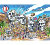 Puzzle DoodleTown: Mount Rushmore 1000 pezzi